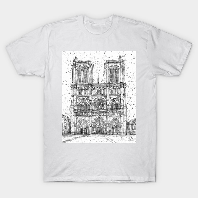 NOTRE-DAME de PARIS - pencil portrait .1 by lautir